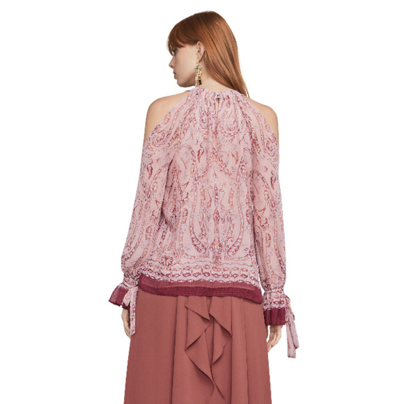💕BCBGMaxAzria💕 Sessilee Baroque Paisley Top - Picture 3 of 8